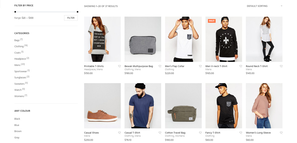 Category page