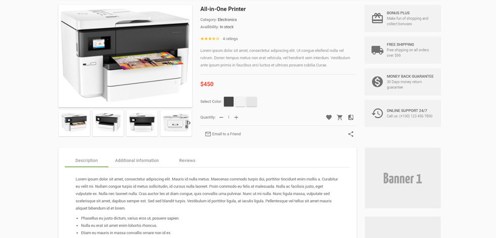 Product page
