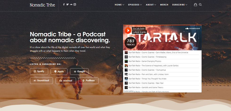 Home page