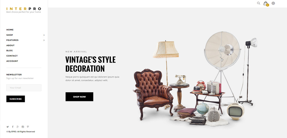 Home page