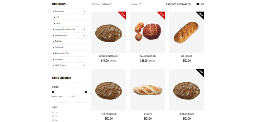 Category page