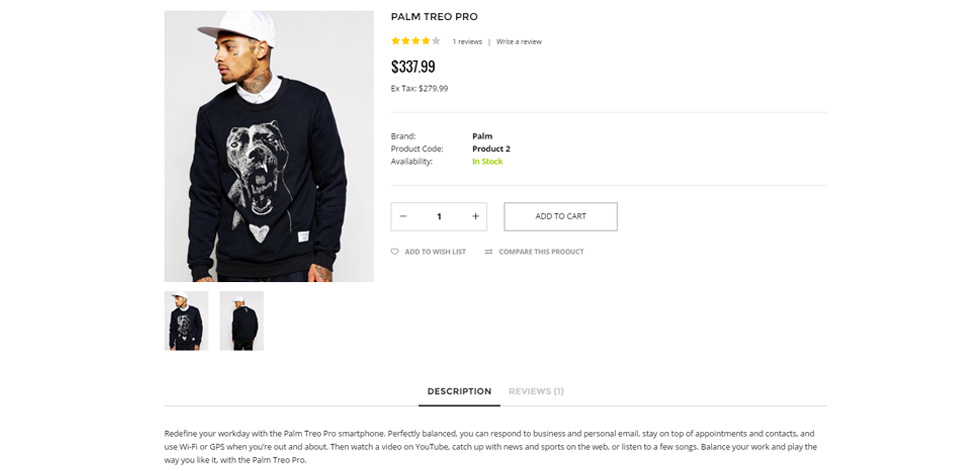 Product page