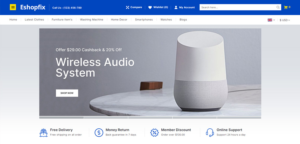 Home page