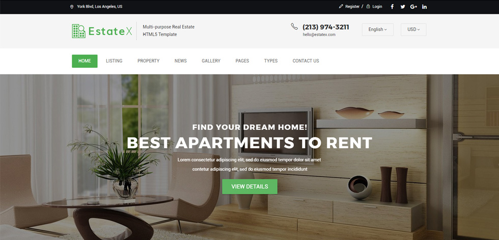 Home page