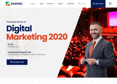 20 Best WordPress Conference Themes 2021