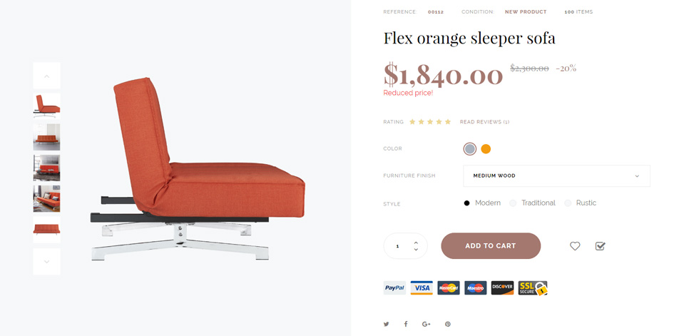 Product page