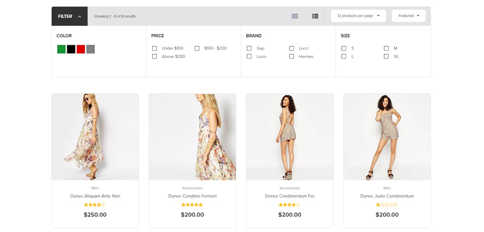 Category page