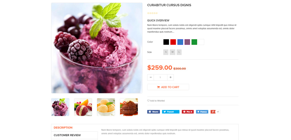 Product page