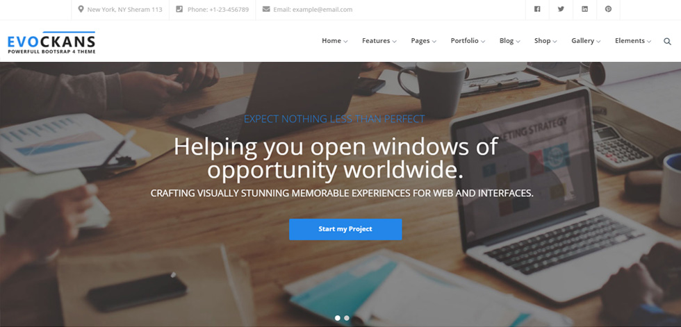 Home page