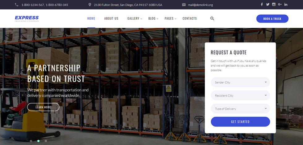 Home page