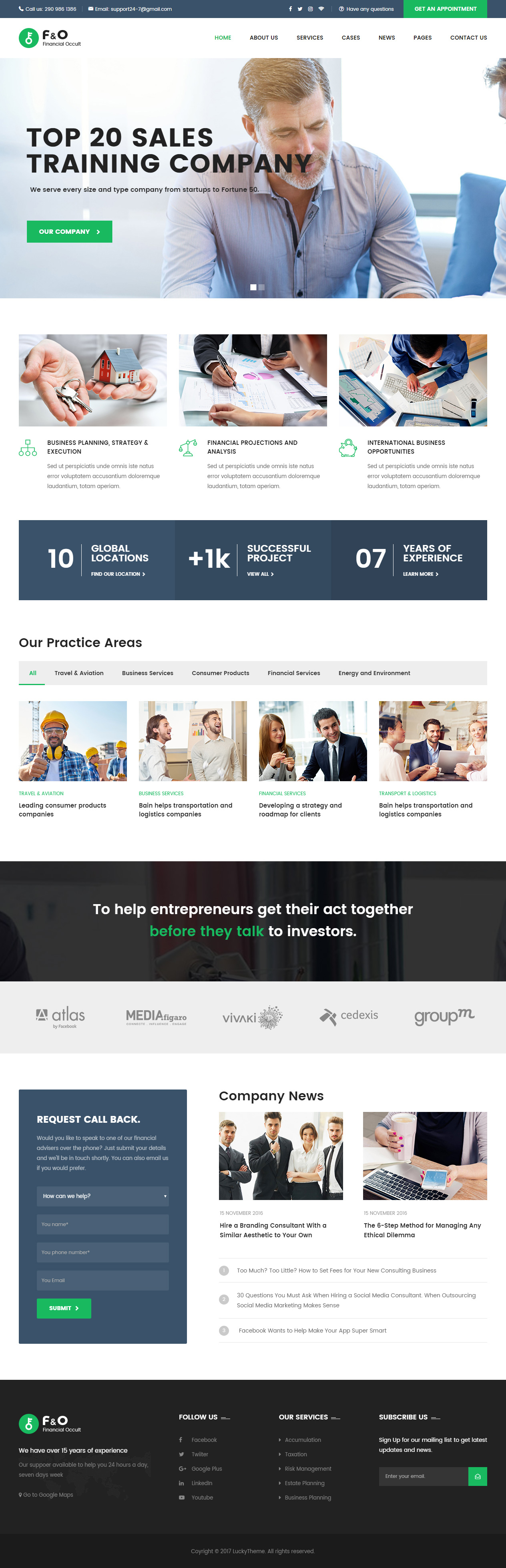 F&O HTML Insurance Website Templates