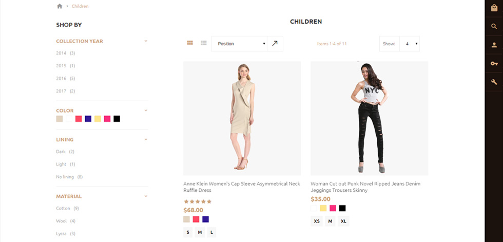 Category page