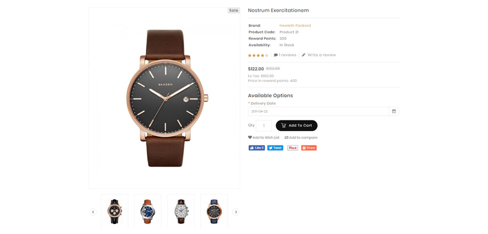 Product page