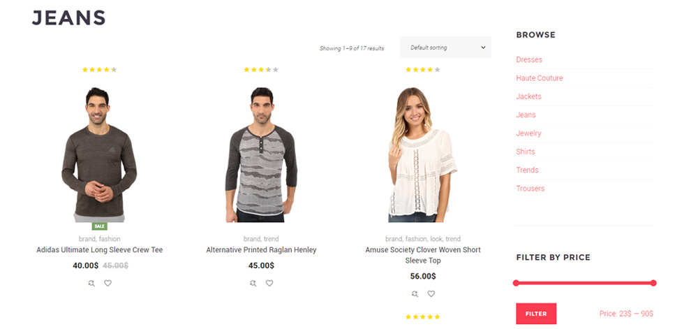 Category page