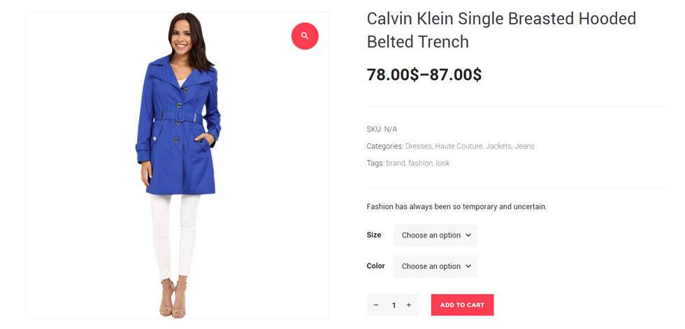 Product page