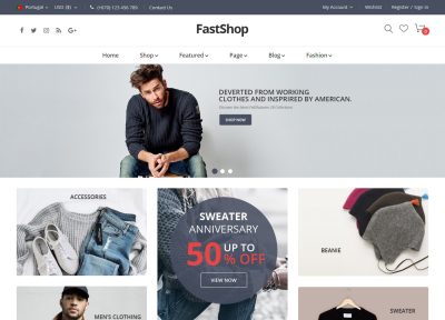 Latest Responsive Magento Multi Store Themes 2018