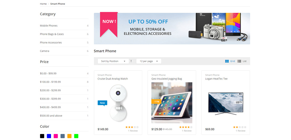 Category page