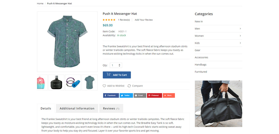 Product page