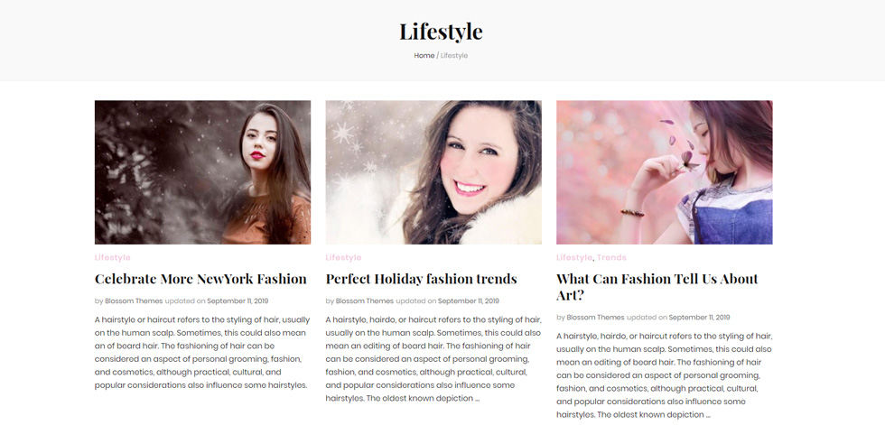 Category page
