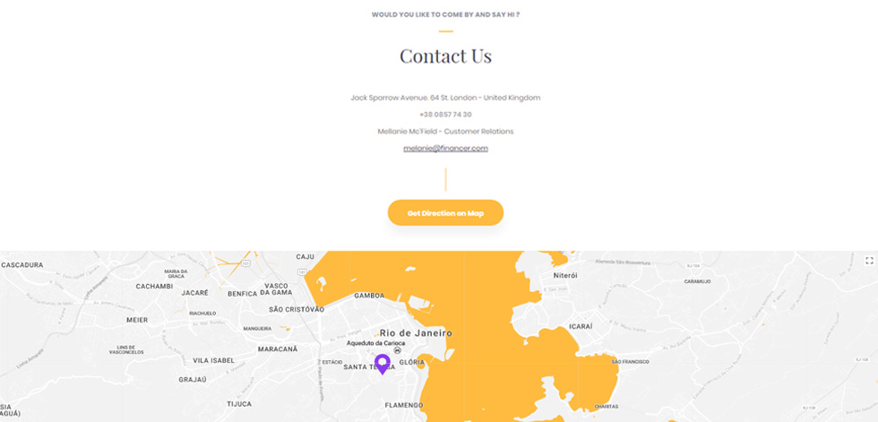 Contact page