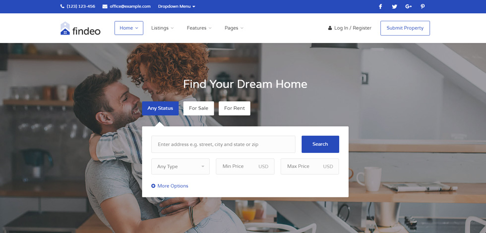 Home page