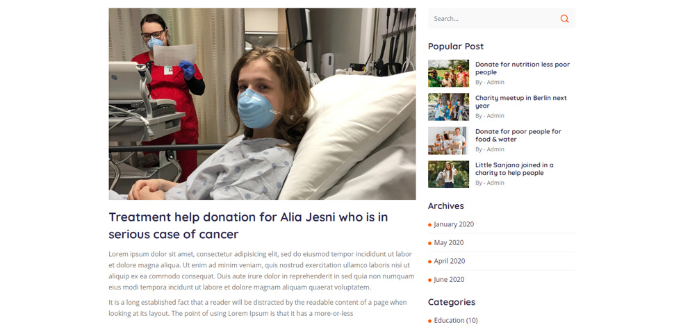 Donation details
