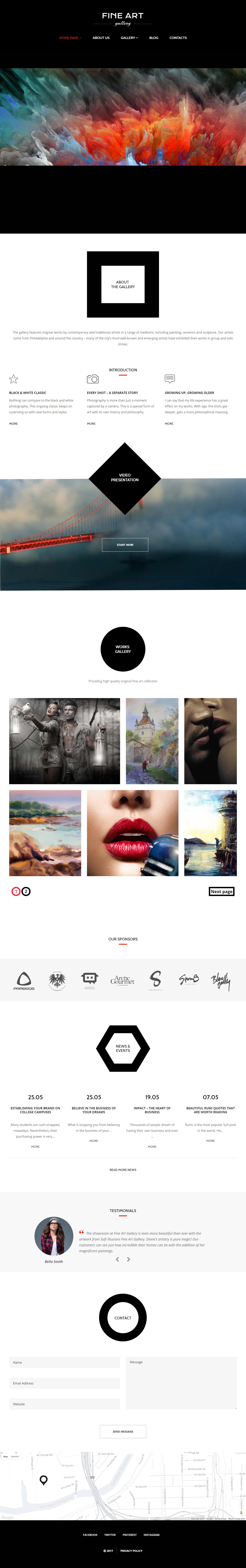 Fine Art WordPress Artist Themes