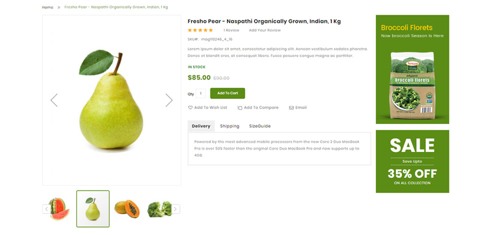 Product page