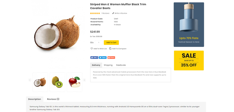 Product page