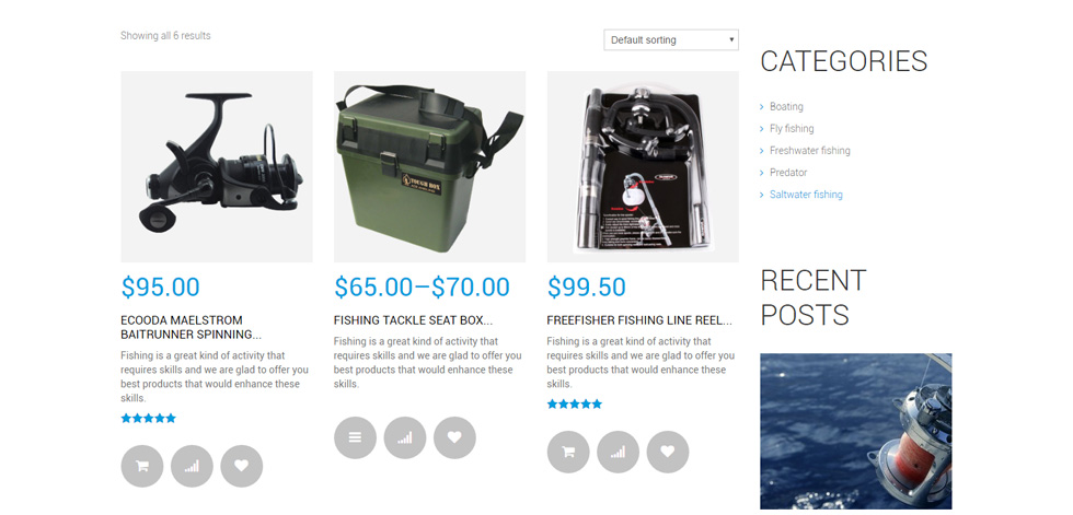 Shop page