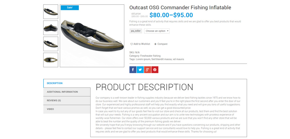 Product page
