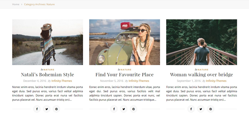 Category page