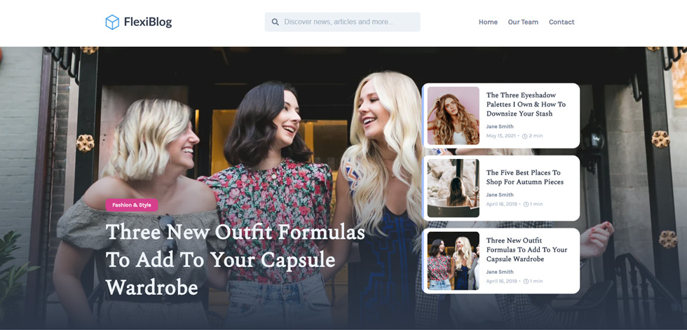 Home page