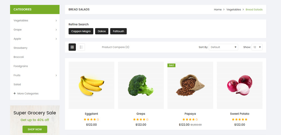 Category page