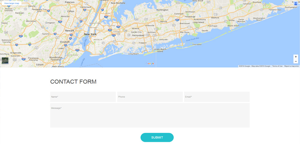 Contact page
