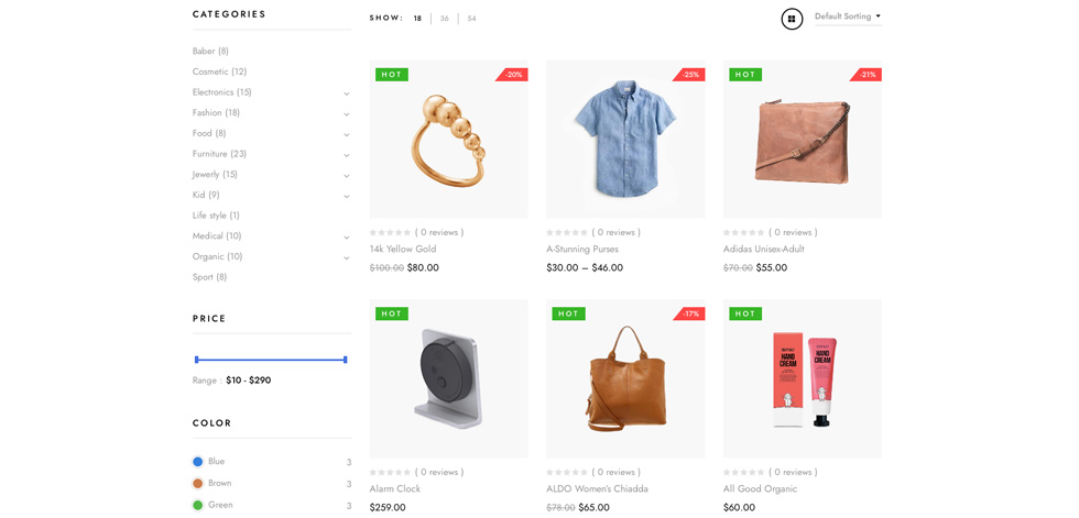 Category page