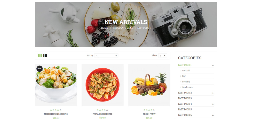 Category page