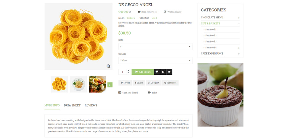 Product page