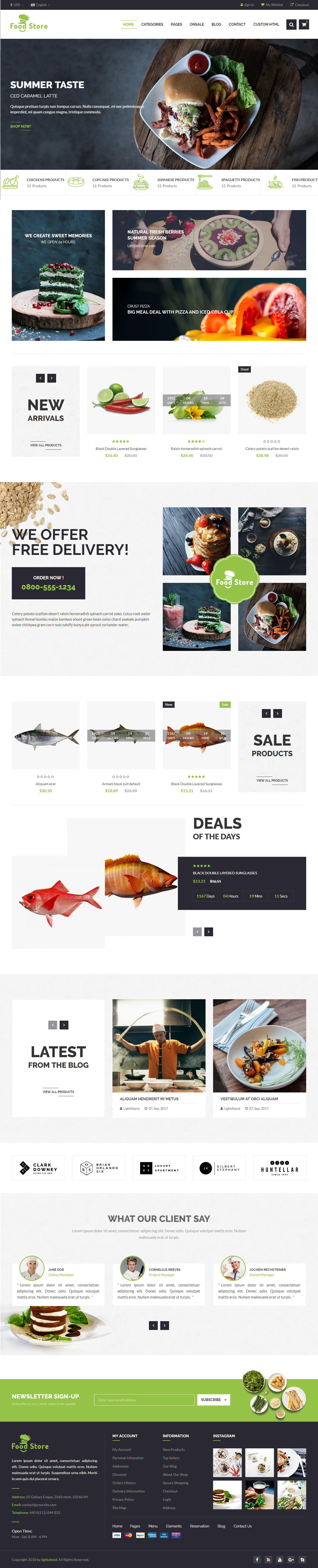 Food Store Prestashop Theme