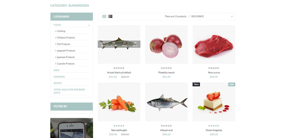 Category page