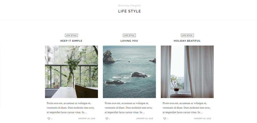Category page