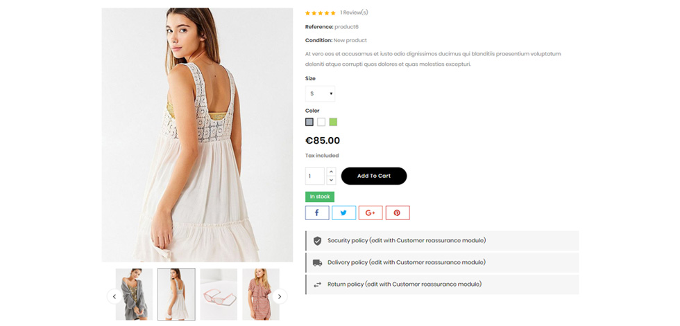 Product page