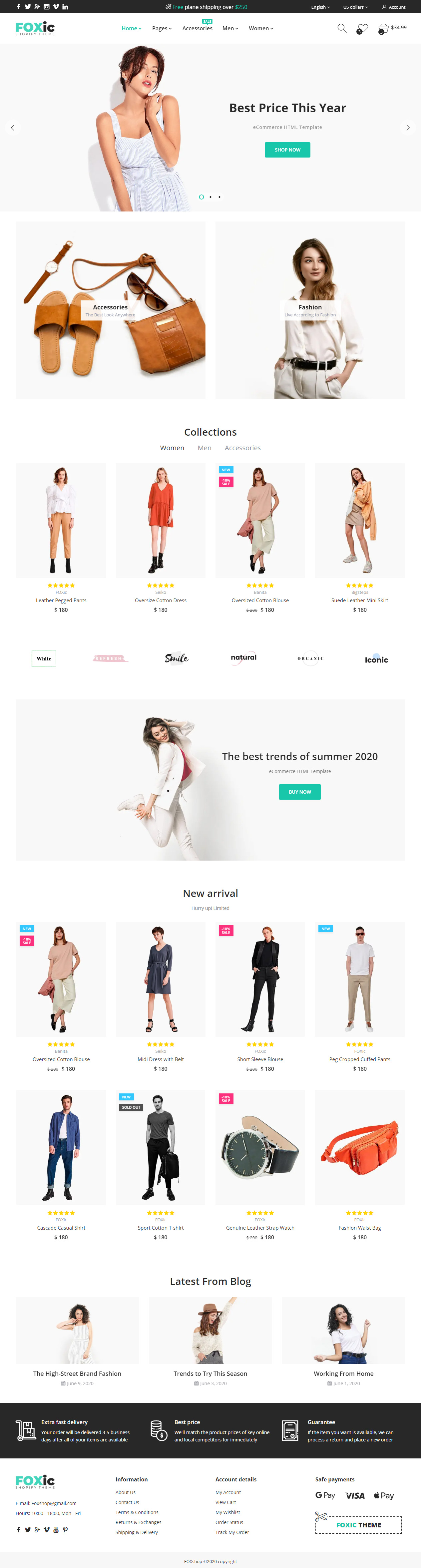 Foxic Fashion HTML5 Templates