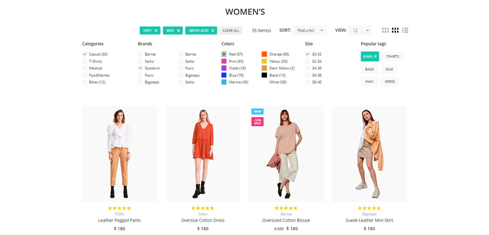 Category page