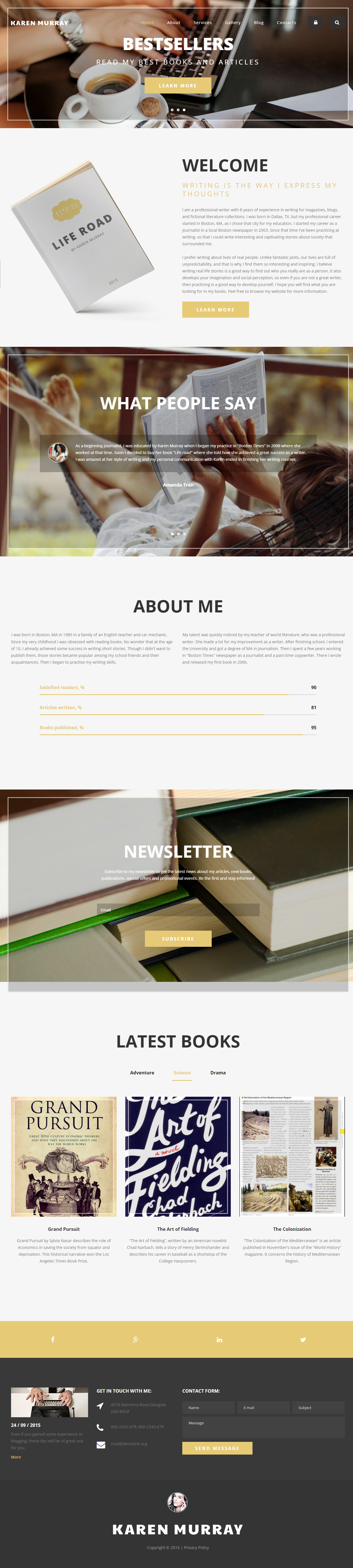 Freelance Writer Drupal Writer Theme