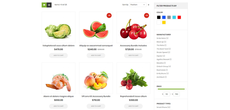 Category page