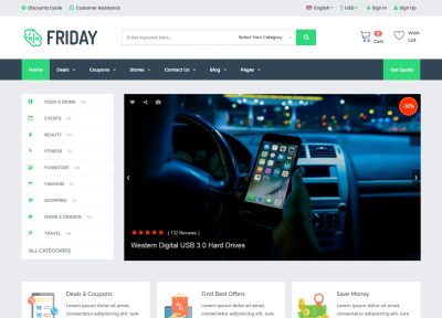 Best HTML5 Coupons and Deals Website Templates in 2017