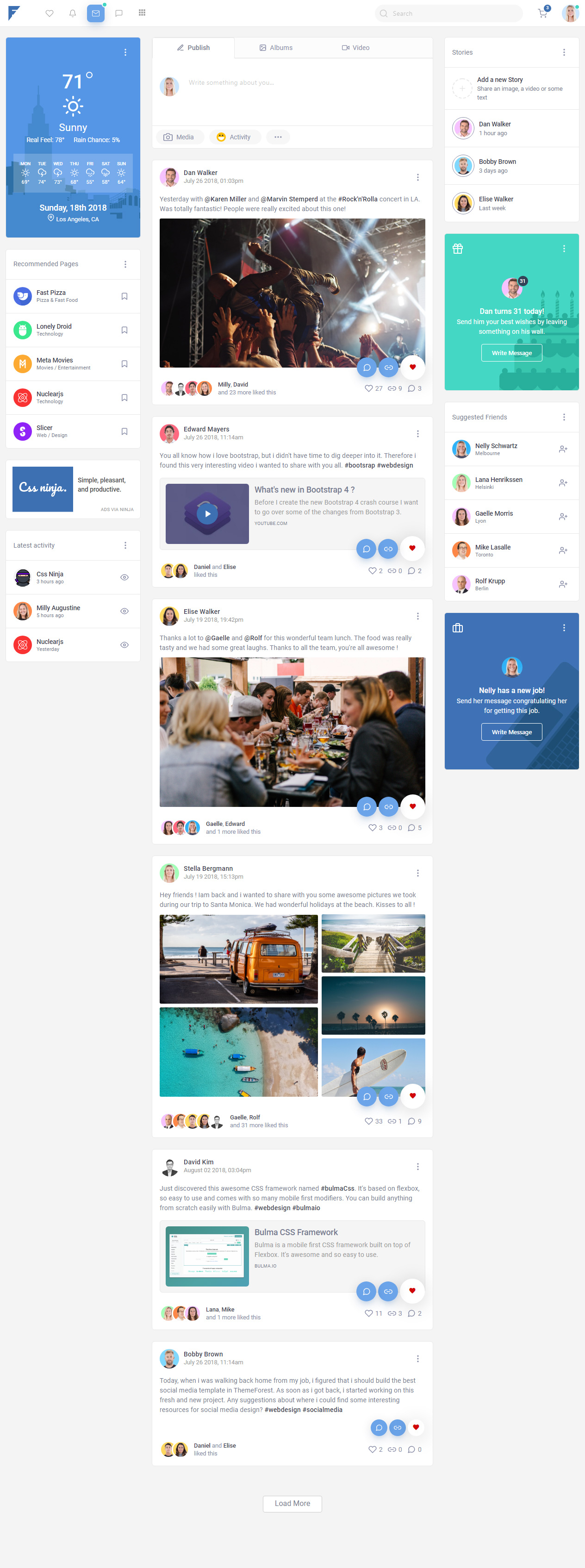 Friendkit UI Kits HTML5