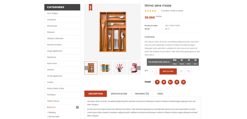 Product page