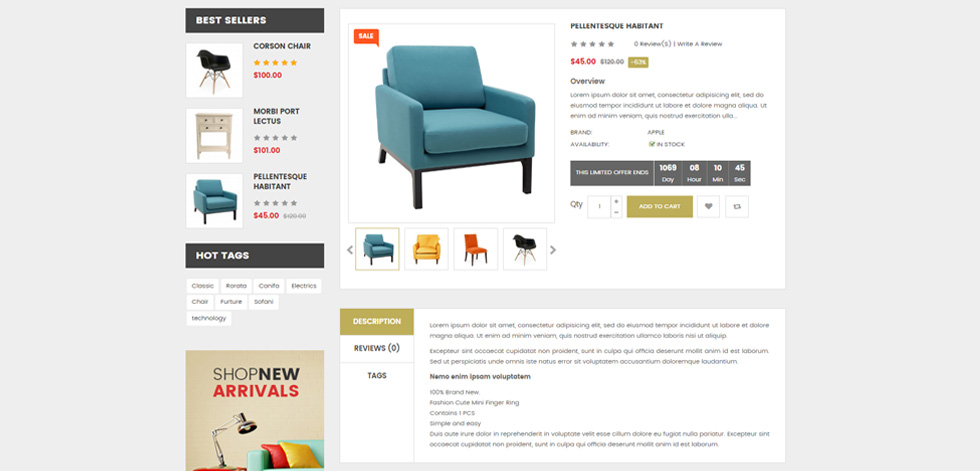 Product page